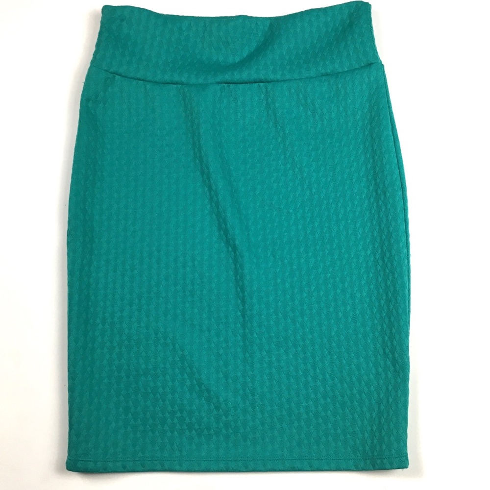 LuLaRoe Cassie Skirt Solid Teal Green Medium